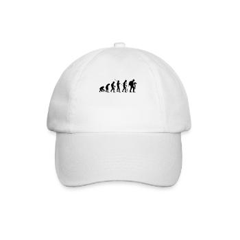 Photography Camera Evolution Nature Photographer - Baseball Cap - white/white - Front