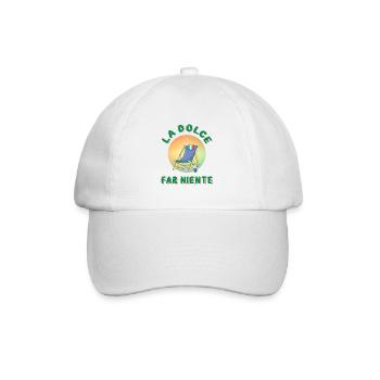 La dolce far niente - Baseball Cap - white/white - Front