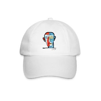 Abstract Art: Zombie - Baseball Cap - white/white - Front