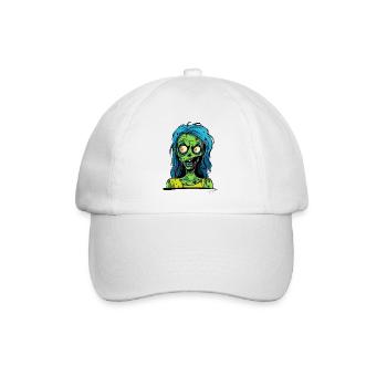 SPLEEN - Man, I love zombies, Ms. Zombie - Baseball Cap - white/white - Front