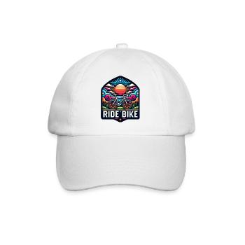 Ride Bike - pour les vrais cyclistes. - Casquette classique - blanc/blanc - Devant