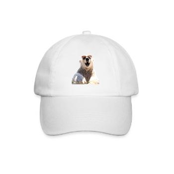 Polar Bear with Sunglasses Bears Love Cute Polar Bears - Baseball Cap - white/white - Front