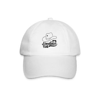 Linedance Linedancing Country Fan - Geschenk - Baseballkappe - Weiß/Weiß - Vorne