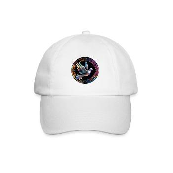 Colombe Cosmique En Anneau De Couleur - Casquette classique - blanc/blanc - Devant