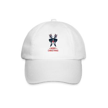 Boxer Noël Hiver Animaux Chiens - Casquette classique - blanc/blanc - Devant