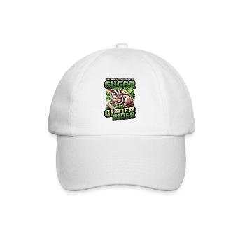 Australische Sugar Glider Kurzkopfgleitbeutler - Baseballkappe - Weiß/Weiß - Vorne
