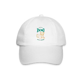 Life is a Zoo Stay Weird - Baseball Cap - white/white - Front