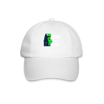 Alien, OVNI, UAP, Espace, Objet volant de l’espace - Casquette classique - blanc/blanc - Devant