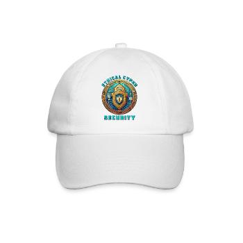 Ethical Cyber Security - Baseballkappe - Weiß/Weiß - Vorne