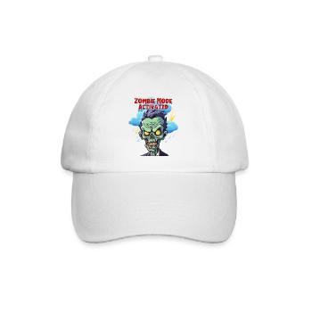 Zombie mode activated, Fun, Fun, Humor, Funny, - Baseball Cap - white/white - Front