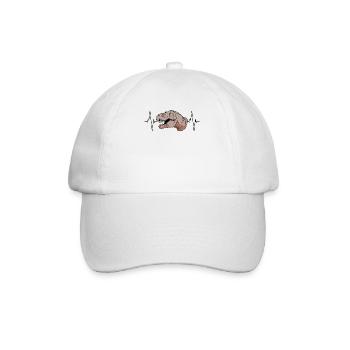 T-Rex Heartbeat cadeau primitif - Casquette classique - blanc/blanc - Devant