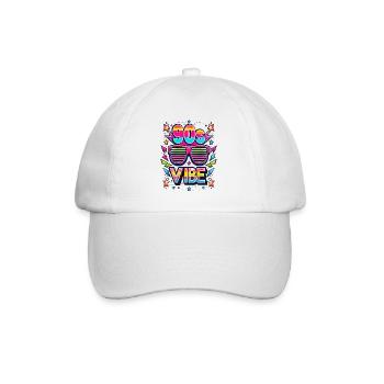 90s Vibe Vintage Retro - Baseball Cap - white/white - Front