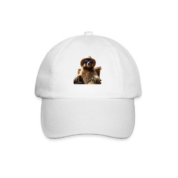 Sloth, Morning Grouch, Loafer, Cute Sloths - Baseball Cap - white/white - Front