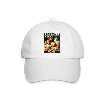 LANDWIRT DEN JEDER BRAUCHT - Baseballkappe - Weiß/Weiß - Vorne