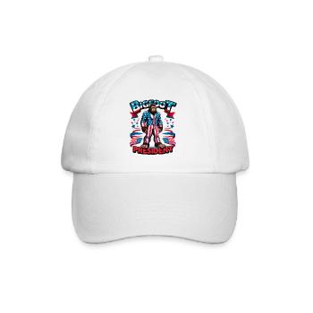 Candidat à la présidence du Bigfoot - Drapeau américain des États-Unis - Casquette classique - blanc/blanc - Devant