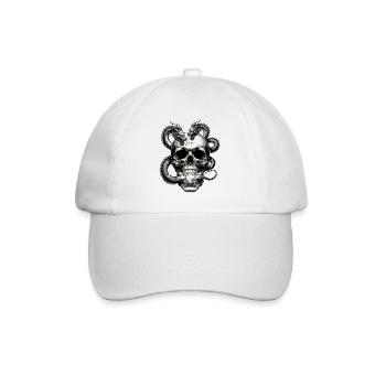 Dragon’s Breath Skull T Shirt Squelette mystique - Casquette classique - blanc/blanc - Devant