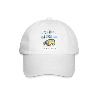 Winter sports, snowboarding - Baseball Cap - white/white - Front