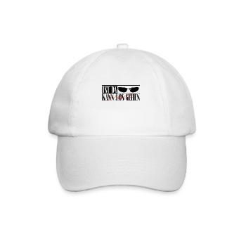 Kann Los Gehen Sonnenbrille Personalisiert Name - Baseballkappe - Weiß/Weiß - Vorne