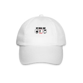 My Perfect Day Fishing Angler - Baseball Cap - white/white - Front