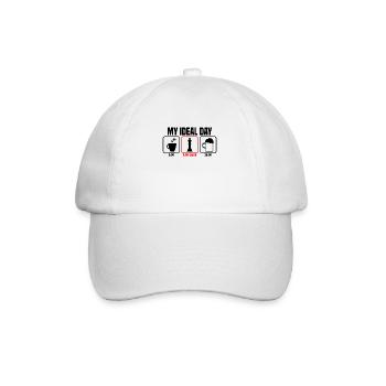 My Perfect Day Chess Chess Player - Baseball Cap - white/white - Front