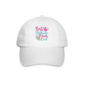Nurse Midwife Birth Worker Mom - Baseball Cap - white/white - Front