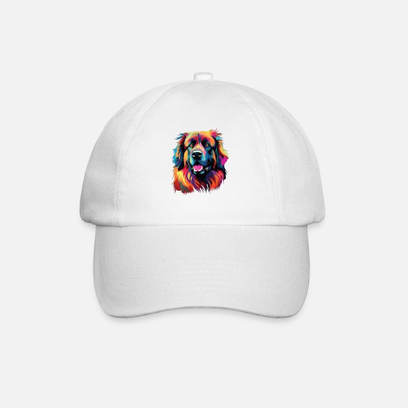 Aquarelle colorée Leonberg - Casquette classique - blanc/blanc