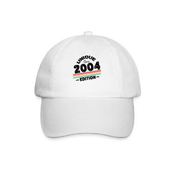 Unique depuis 2004 Edition Anniversaire Millésime 2004 - Casquette classique - blanc/blanc - Devant