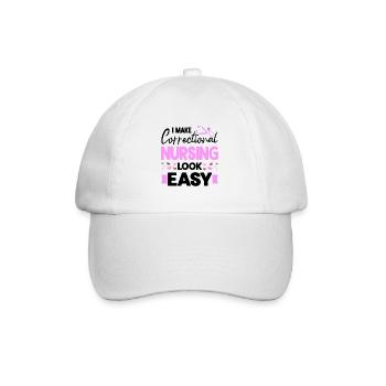 Infirmière correctionnelle s’occupant des détenus Infirmière Épouse - Casquette classique - blanc/blanc - Devant