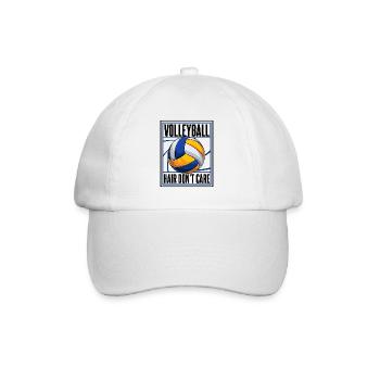 Volleyball Hair Don't Care Volleyball Freak - Baseball Cap - white/white - Front