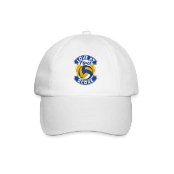 Love At First Score Volleyball Player Volleyball - Baseball Cap - white/white - Front
