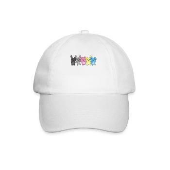 Drapeau polygenre Pride LGBTQ Bunny - Casquette classique - blanc/blanc - Devant