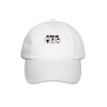 My Perfect Day Snowboard Snowboarder - Casquette classique - blanc/blanc - Devant
