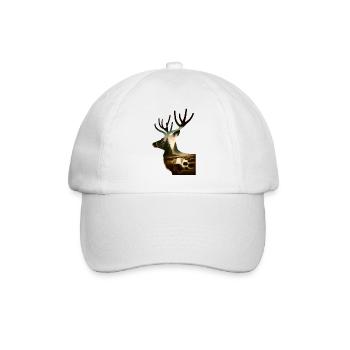 Nature in Deer Pattern - Baseball Cap - white/white - Front