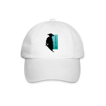 Samurai Flower Warrior Peace of Mind Art - Baseball Cap - white/white - Front