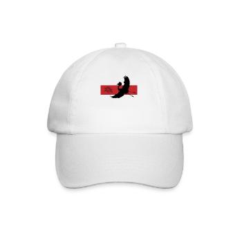 Kranich & Lotus Harmonie Symbolik - Baseballkappe - Weiß/Weiß - Vorne