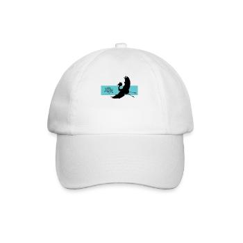 Kranich & Lotus Harmonie Symbolik - Baseballkappe - Weiß/Weiß - Vorne