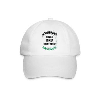 Männer, Frauen, Humorvoll, Humorvolles T-Shirt-Geschenk - Baseballkappe - Weiß/Weiß - Vorne