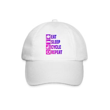 Road Cyclist Road Bike Road Bike Road Cycling - Baseball Cap - white/white - Front