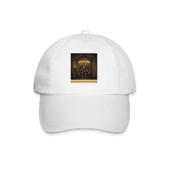 Spooky Vintage Family Portrait Gothic Tee - Baseball Cap - white/white - Front