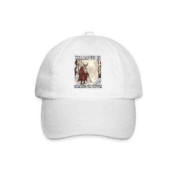Krampus T | Krampus Kostüm | Grusliger - Baseballkappe - Weiß/Weiß - Vorne