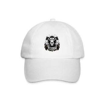 Magnificent lion's head named Yeshua - Baseball Cap - white/white - Front