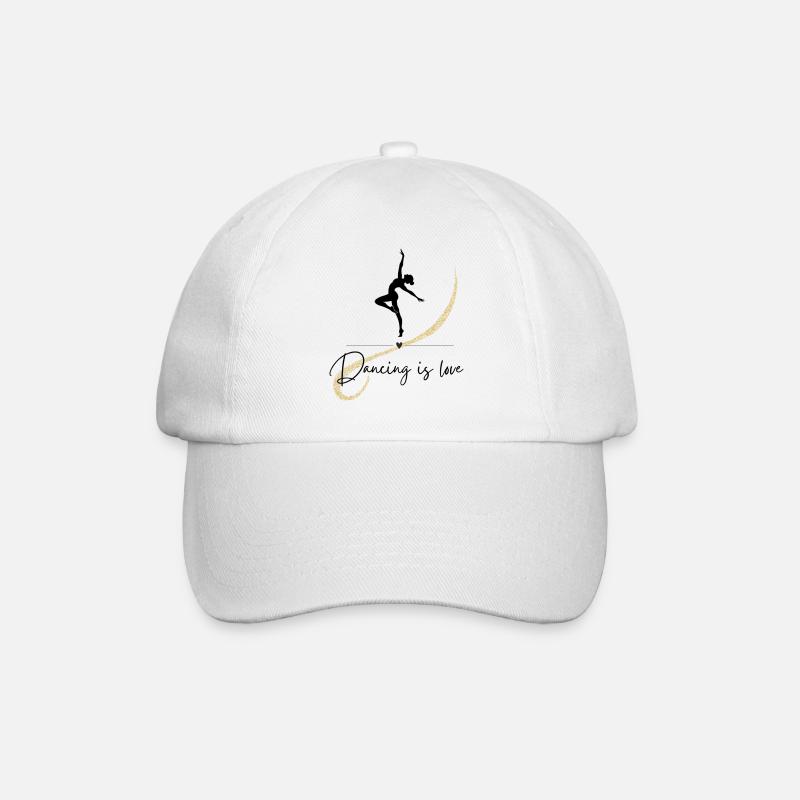 Danser, c’est l’amour. Danser, c’est l’amour. Danser. Danseur - Casquette classique - blanc/blanc
