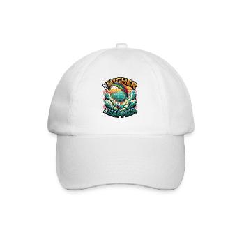 Skydiving Parachute Skydiving Paragliding - Baseball Cap - white/white - Front