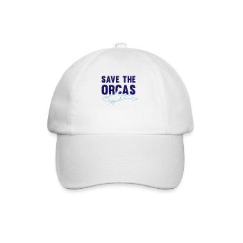 Protects the Orcas Eco-Conscious Gift - Baseball Cap - white/white - Front