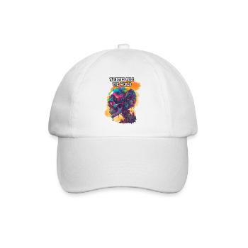 Machines rule the world. Scifi, Future, High-Tech - Baseball Cap - white/white - Front