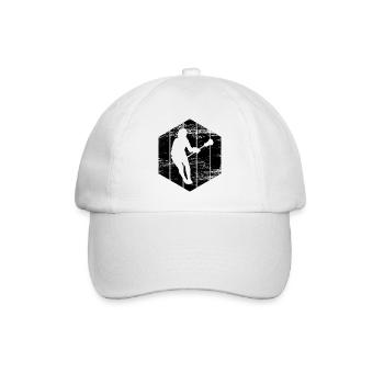 Croquis de joueur de crosse - Casquette classique - blanc/blanc - Devant