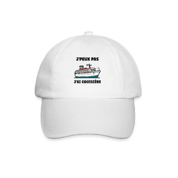 J'peux pas j'ai Croisière - Casquette classique - blanc/blanc - Devant