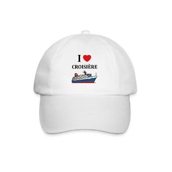 I love Croisière - Casquette classique - blanc/blanc - Devant