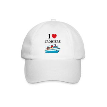 I love Croisière - Casquette classique - blanc/blanc - Devant