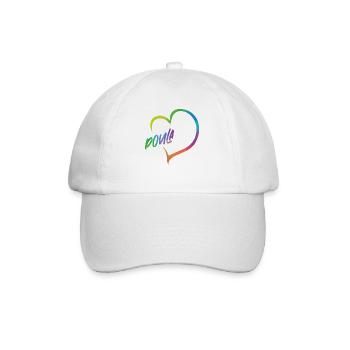 Doula Birth Worker Heart - Baseball Cap - white/white - Front